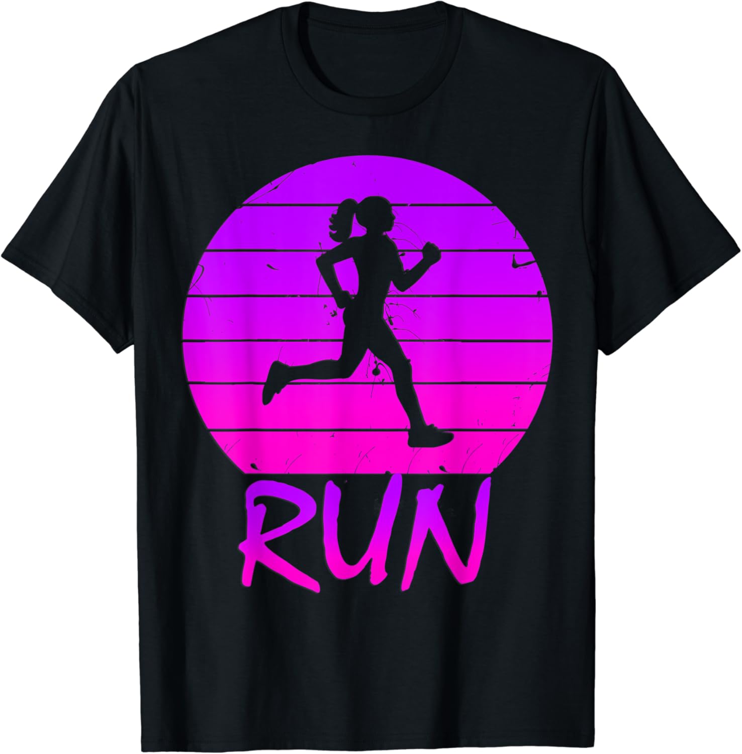 Running Girl for girls runners Purple Color TShirt Amazon.co.uk Fashion